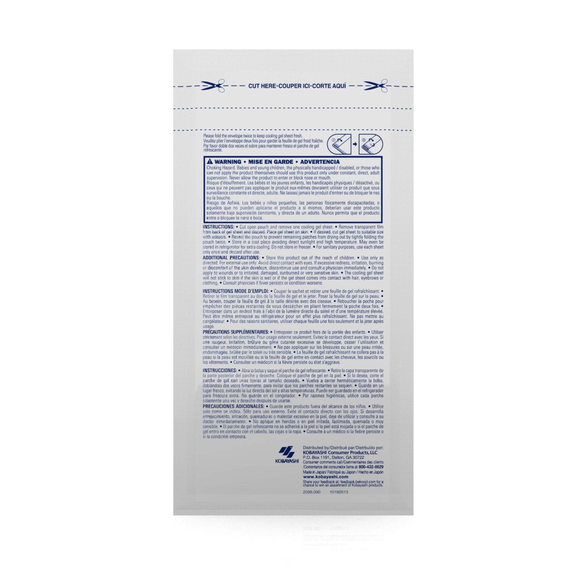 BeKOOOL Migraine Gel Sheets - 4 Count - dailyvitalstore