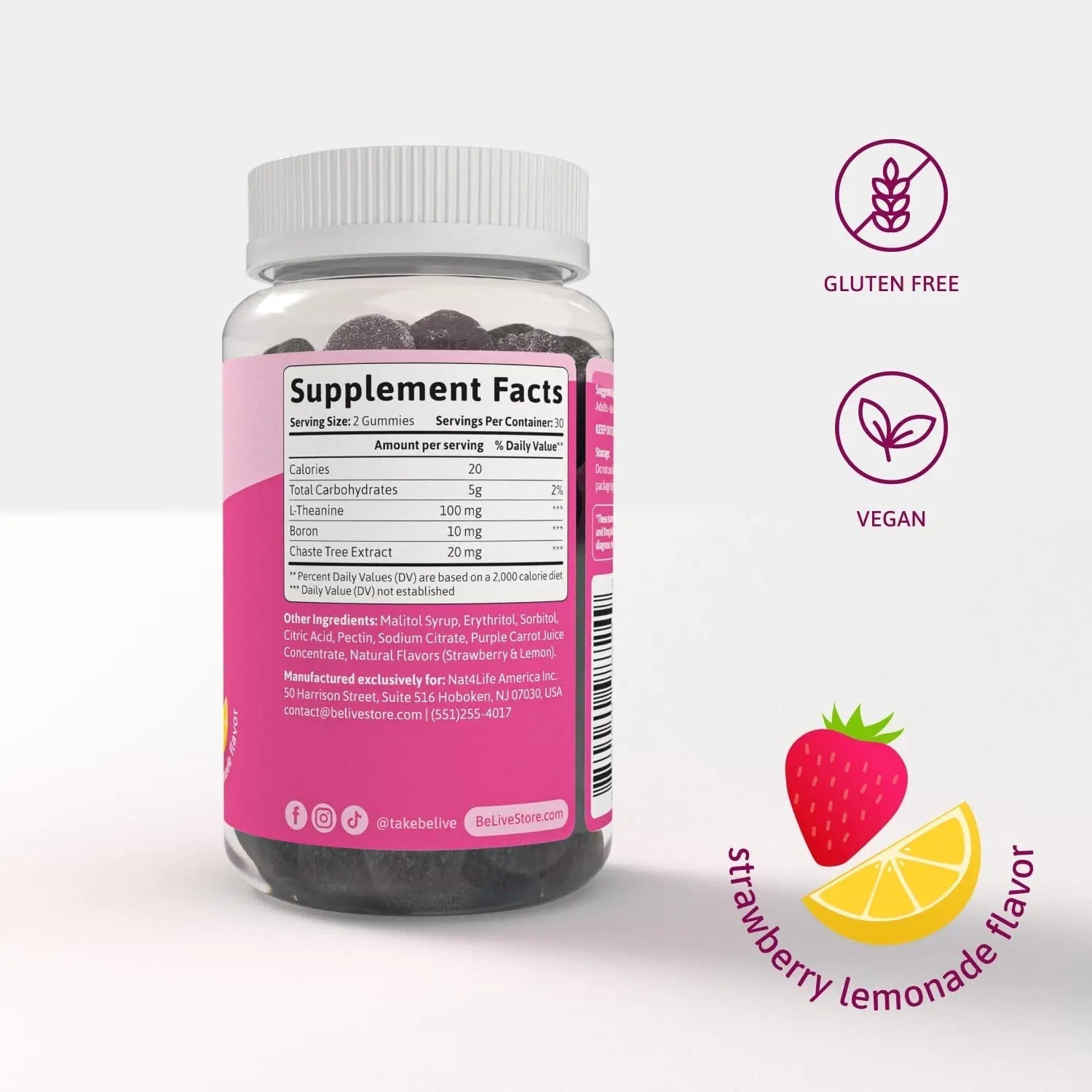 BeLive PMS Support Gummies Supplement – Helps Relieve PMS Symptoms – Hormonal Balance Mood Swings & Cramps Relief, Bloating Support – with Chaste Tree Extract - dailyvitalstore