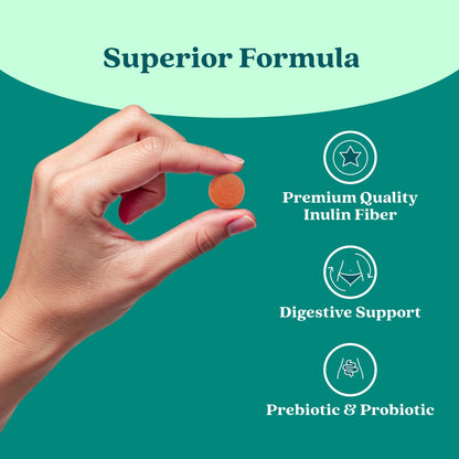 BeLive Synbiotics - Probiotic & Prebiotic Fiber Gummies – High Strength Inulin (3g), Dietary Fiber Supplement, Digestive Support for Kids & Adults - dailyvitalstore
