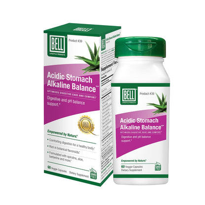 Bell Acidic Stomach Alkaline Balance Lifestyle Products | Helps Maintain Healthy pH Levels | 60 Capsules - dailyvitalstore