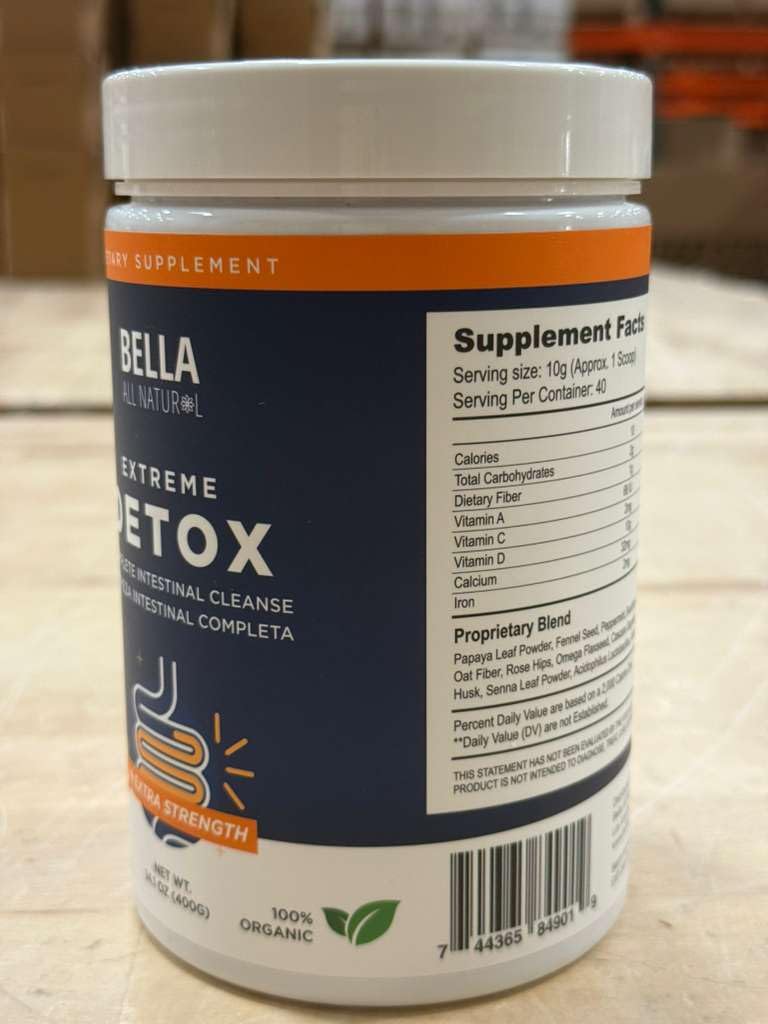 Bella All Natural Extreme Detox Powder Mango - dailyvitalstore