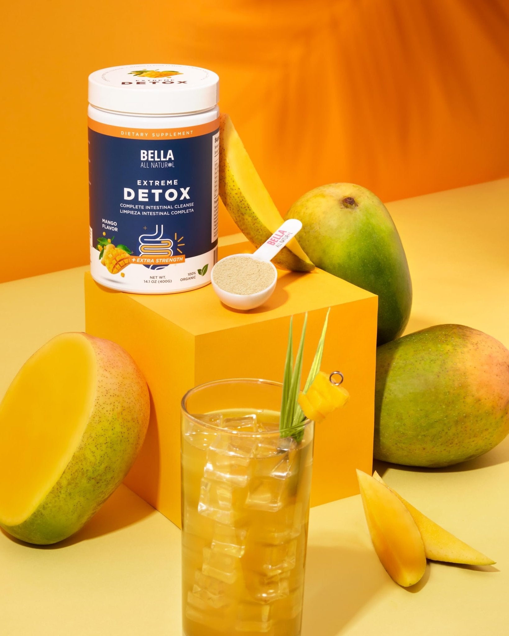 Bella All Natural Extreme Detox Powder Mango - dailyvitalstore