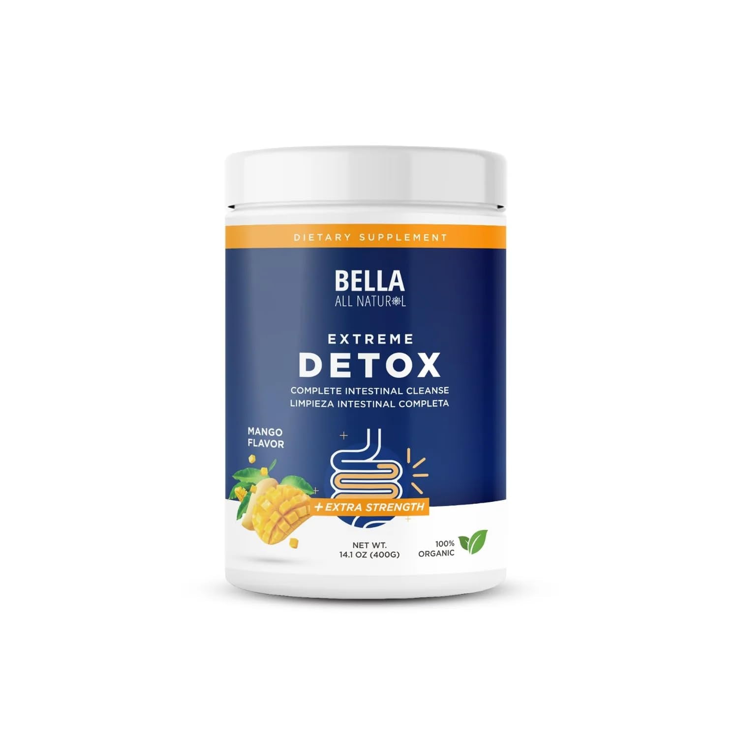 Bella All Natural Extreme Detox Powder Mango - dailyvitalstore