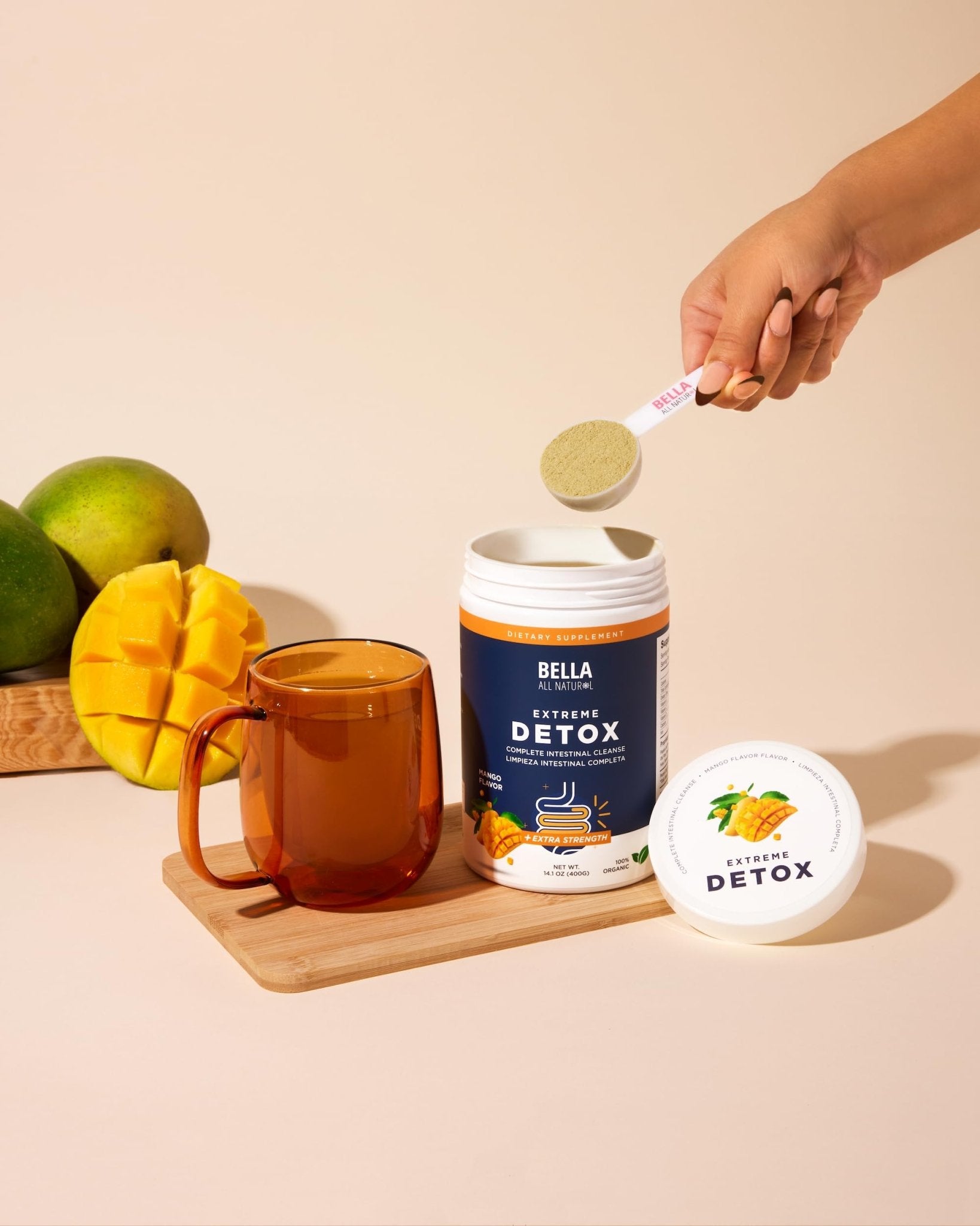 Bella All Natural Extreme Detox Powder Mango - dailyvitalstore