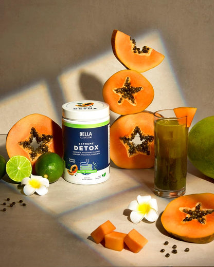Bella All Natural Extreme Detox Powder Papaya - dailyvitalstore