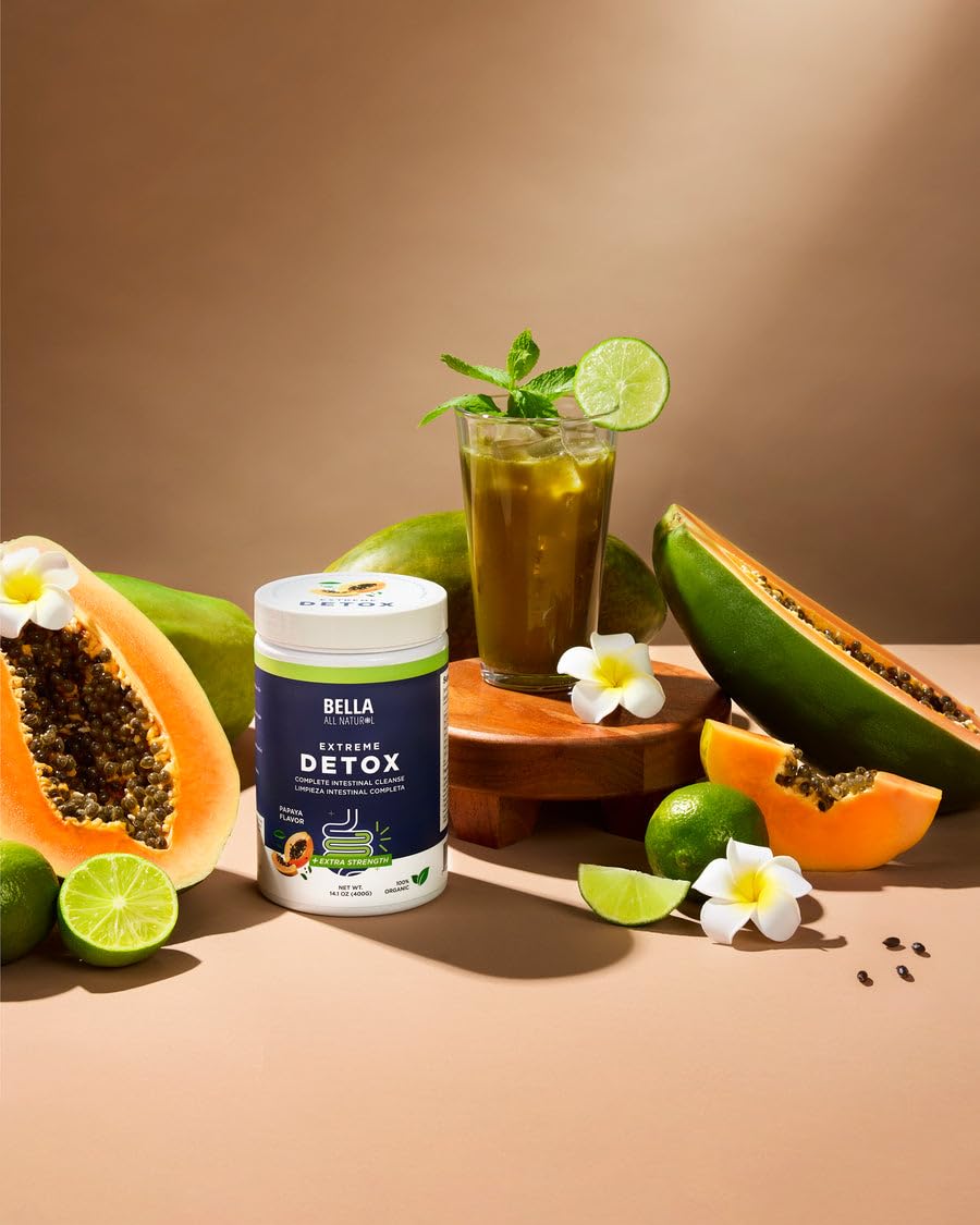Bella All Natural Extreme Detox Powder Papaya - dailyvitalstore