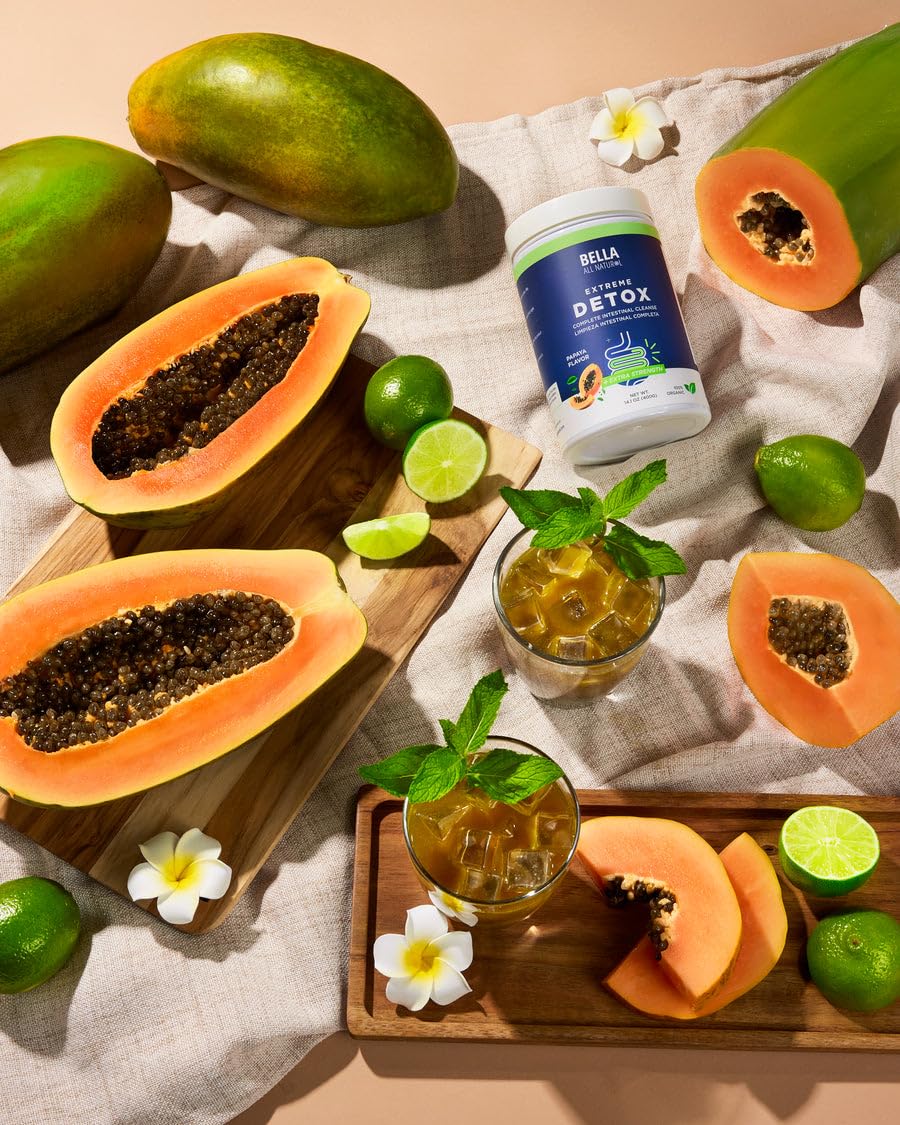 Bella All Natural Extreme Detox Powder Papaya - dailyvitalstore
