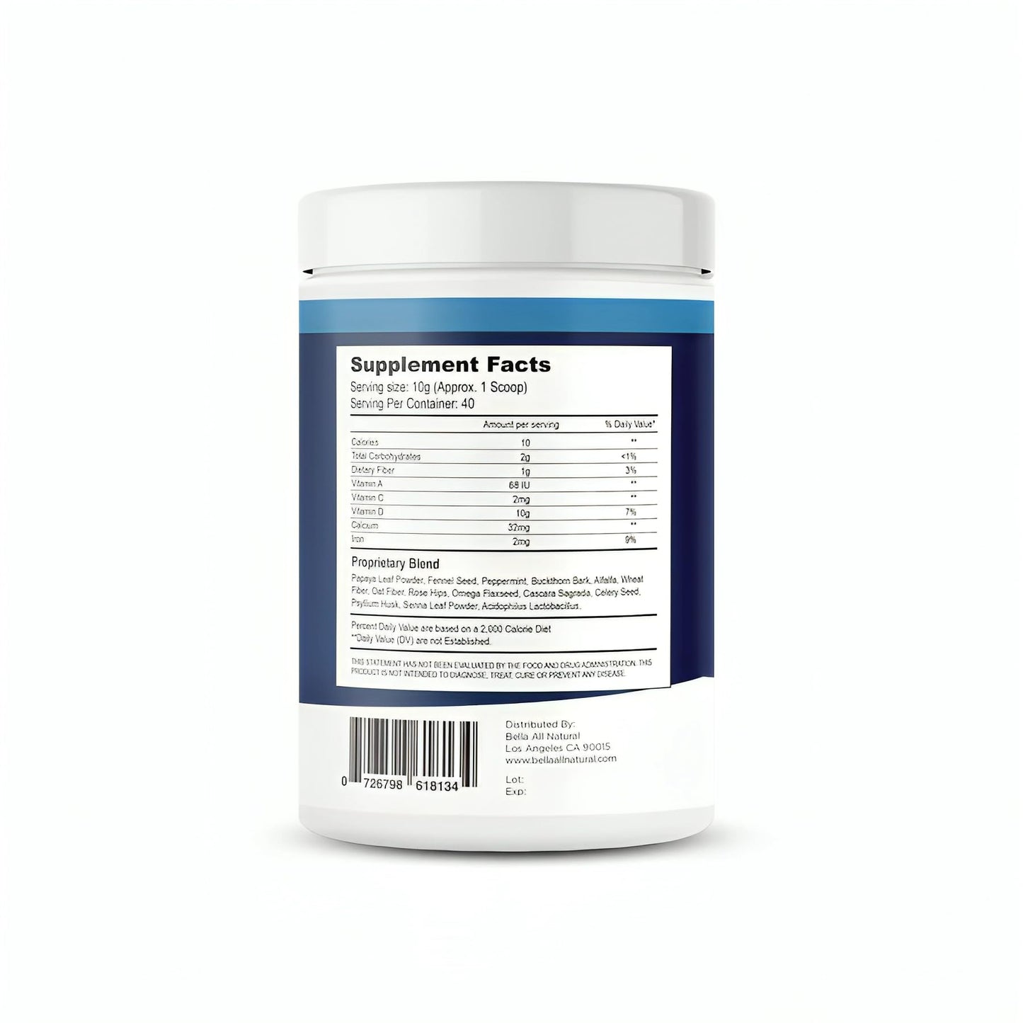 Bella All Natural Extreme Detox Powder Unflavored - dailyvitalstore