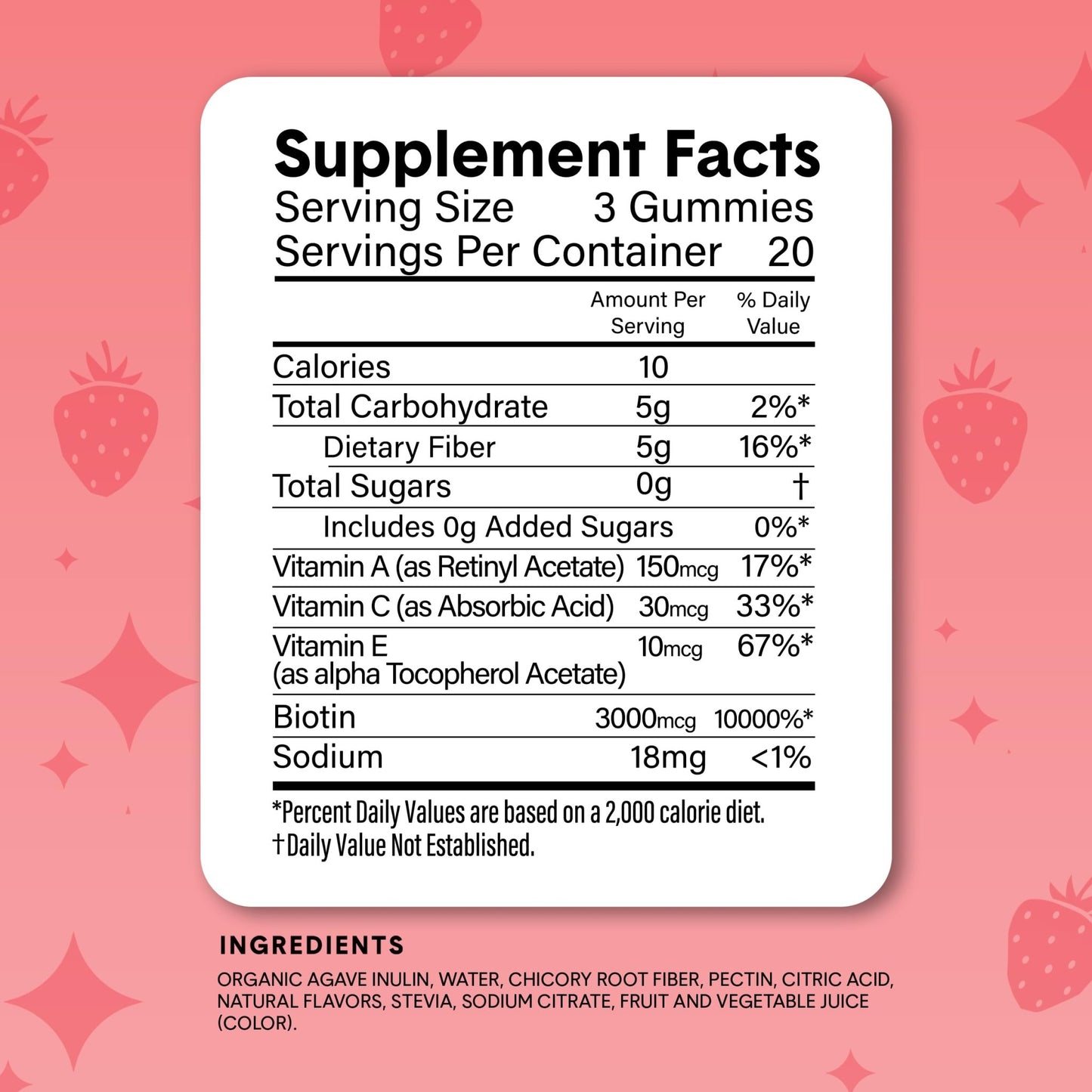 Bellway Super Fiber Gummies + Beauty – Sugar Free Fiber Supplement with Biotin & Vitamins A C E – Supports Digestive Health, - dailyvitalstore