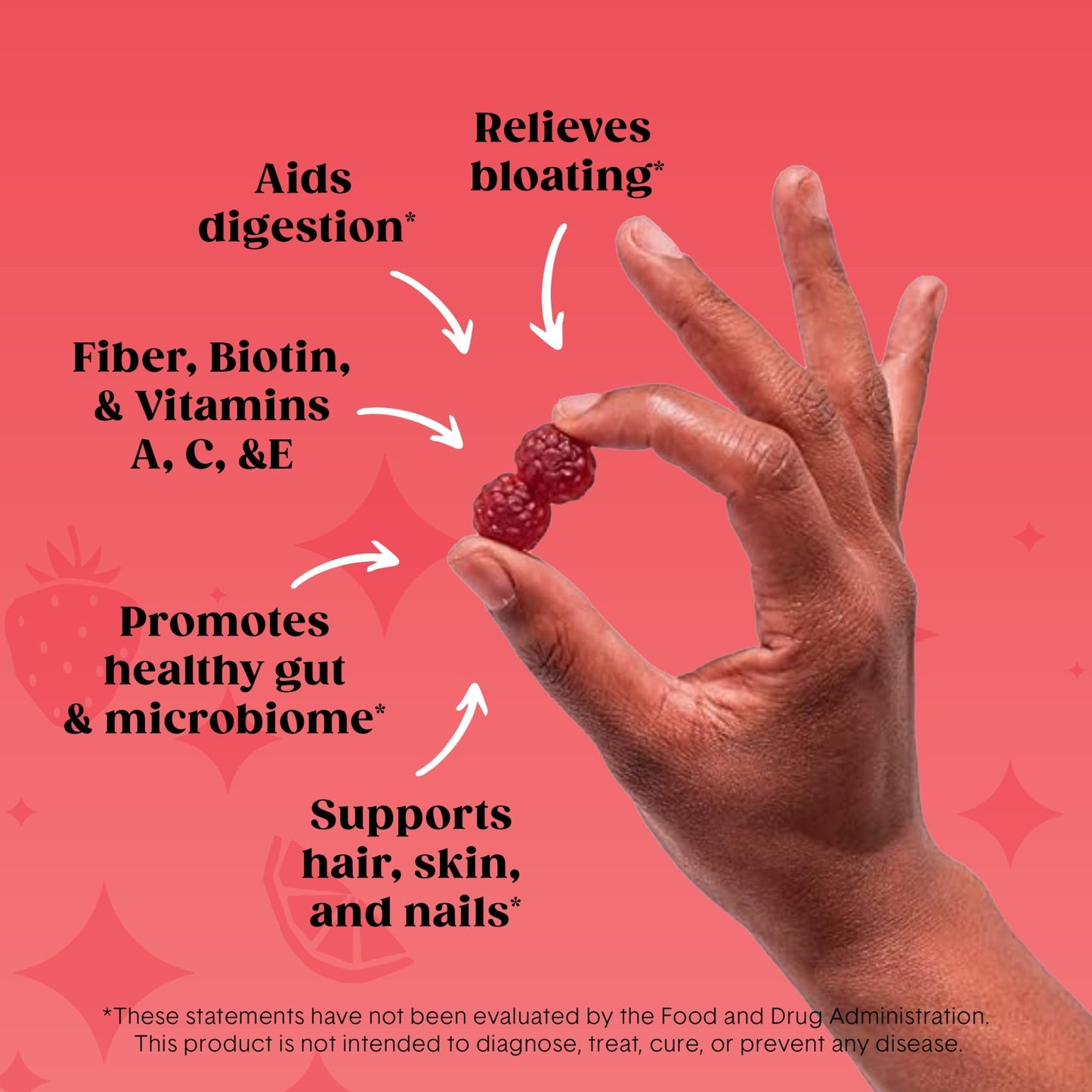Bellway Super Fiber Gummies + Beauty – Sugar Free Fiber Supplement with Biotin & Vitamins A C E – Supports Digestive Health, - dailyvitalstore