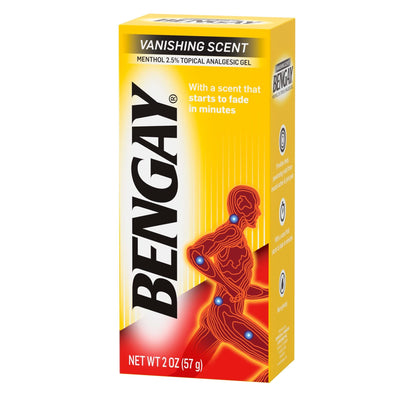 Ben Gay Vanish Scnt Size 2z Bengay Non-Greasy Vanishing Scent Pain Reliever Gel, Pack of 3 - dailyvitalstore