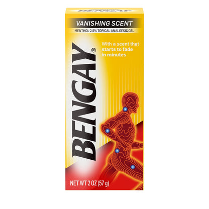 Ben Gay Vanish Scnt Size 2z Bengay Non-Greasy Vanishing Scent Pain Reliever Gel, Pack of 3 - dailyvitalstore