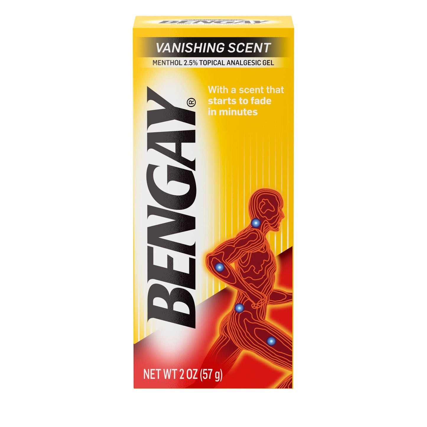 Ben Gay Vanish Scnt Size 2z Bengay Non-Greasy Vanishing Scent Pain Reliever Gel, Pack of 3 - dailyvitalstore