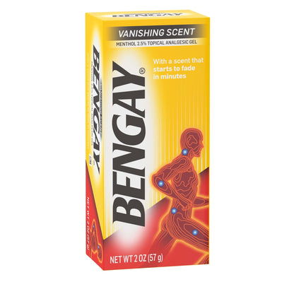 Ben Gay Vanish Scnt Size 2z Bengay Non-Greasy Vanishing Scent Pain Reliever Gel, Pack of 3 - dailyvitalstore