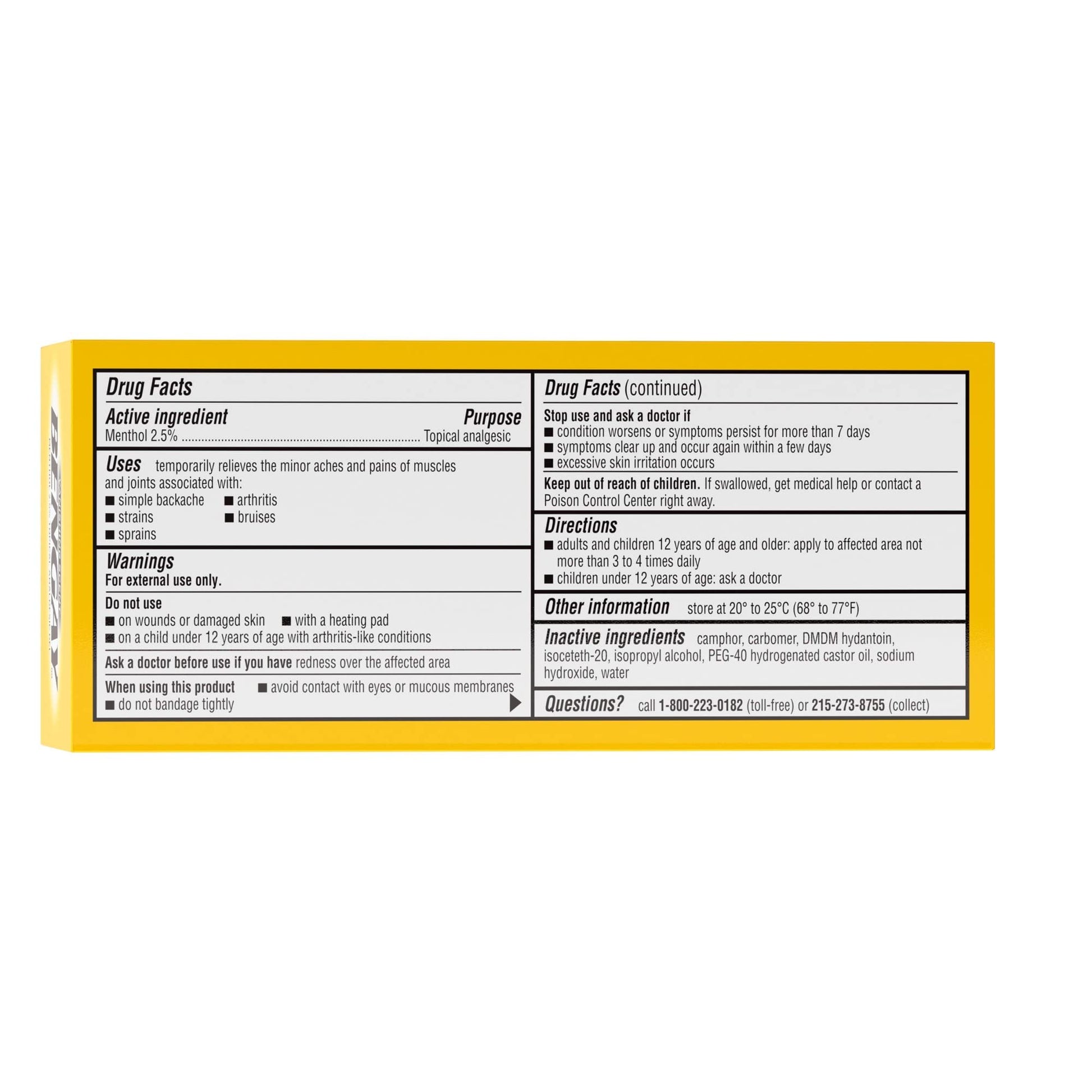 Ben Gay Vanish Scnt Size 2z Bengay Non-Greasy Vanishing Scent Pain Reliever Gel, Pack of 3 - dailyvitalstore