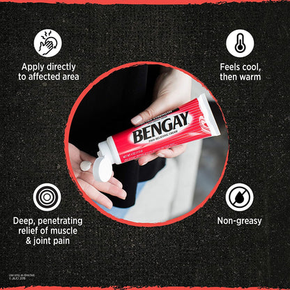 Ben Gay Vanish Scnt Size 2z Bengay Non-Greasy Vanishing Scent Pain Reliever Gel, Pack of 3 - dailyvitalstore