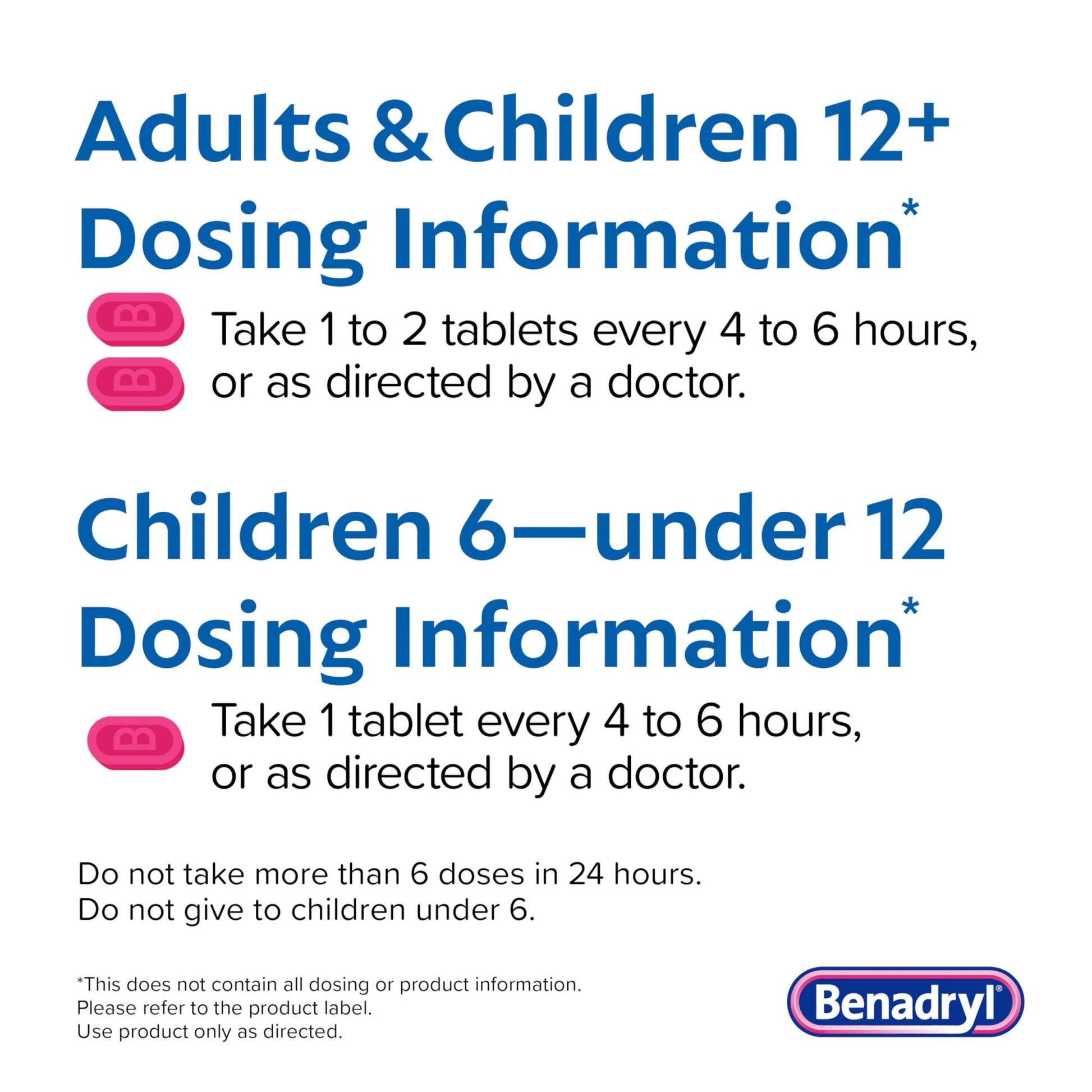 Benadryl Ultratabs Allergy Medicine, 25 mg Diphenhydramine HCl Antihistamine Tablets For Cold & Allergy Relief of Symptoms Like Sneezing, Runny Nose, Itchy Eyes & Throat, Hay Fever, 100 Count Tablets - dailyvitalstore