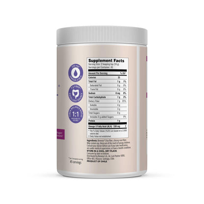 BENEXIA Chiamucil Prebiotic Chia Fiber Supplement Powder – for Appetite Control & Digestive Health – Chia Fiber & Chicory Root (Inulin) – Gluten & Sugar Free, Vegan - dailyvitalstore