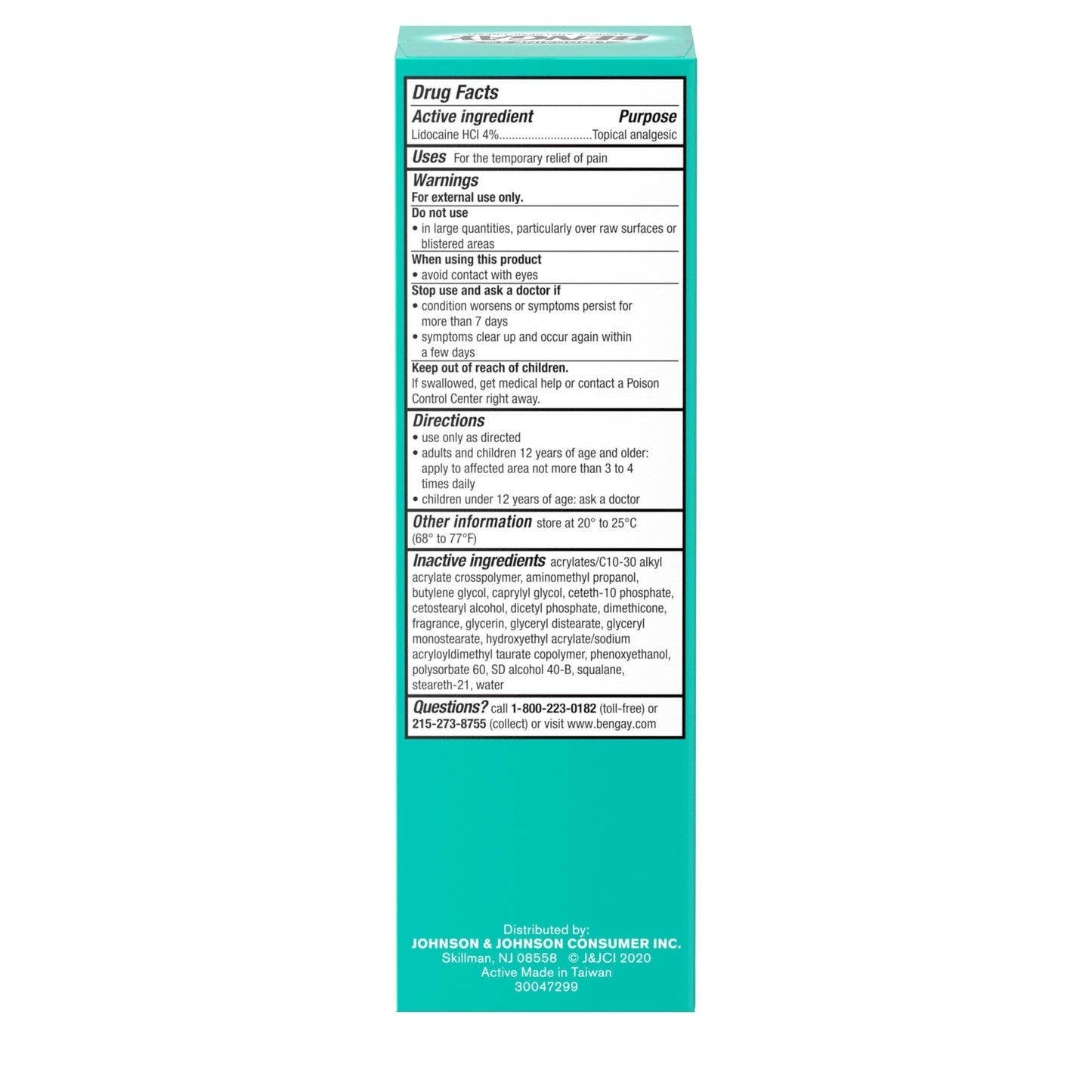 Bengay Lidocaine Pain Relief Cream, Maximum Strength OTC, Non-Greasy Topical Analgesic with 4% Lidocaine to Desensitize Nerves, Numbing Cream with a Soothing Jasmine Scent, 3 oz - dailyvitalstore
