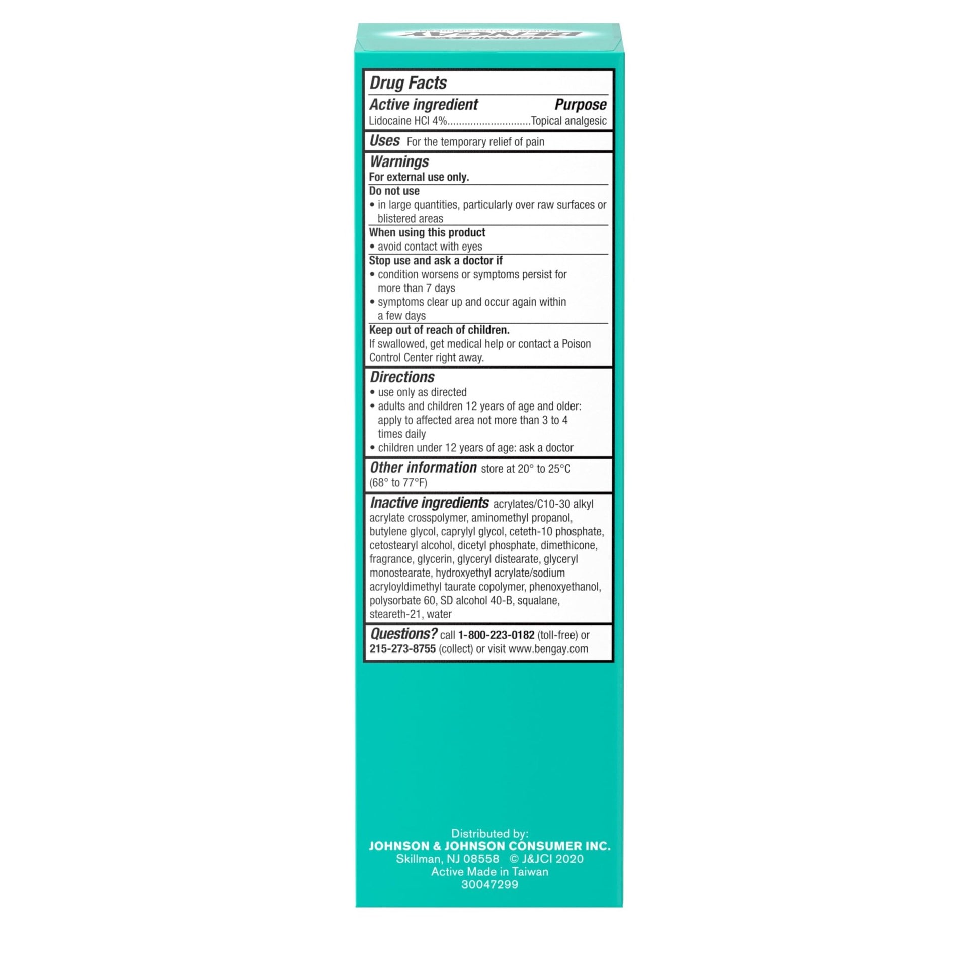 Bengay Lidocaine Pain Relief Cream, Maximum Strength OTC, Non-Greasy Topical Analgesic with 4% Lidocaine to Desensitize Nerves, Numbing Cream with a Soothing Jasmine Scent, 3 oz - dailyvitalstore