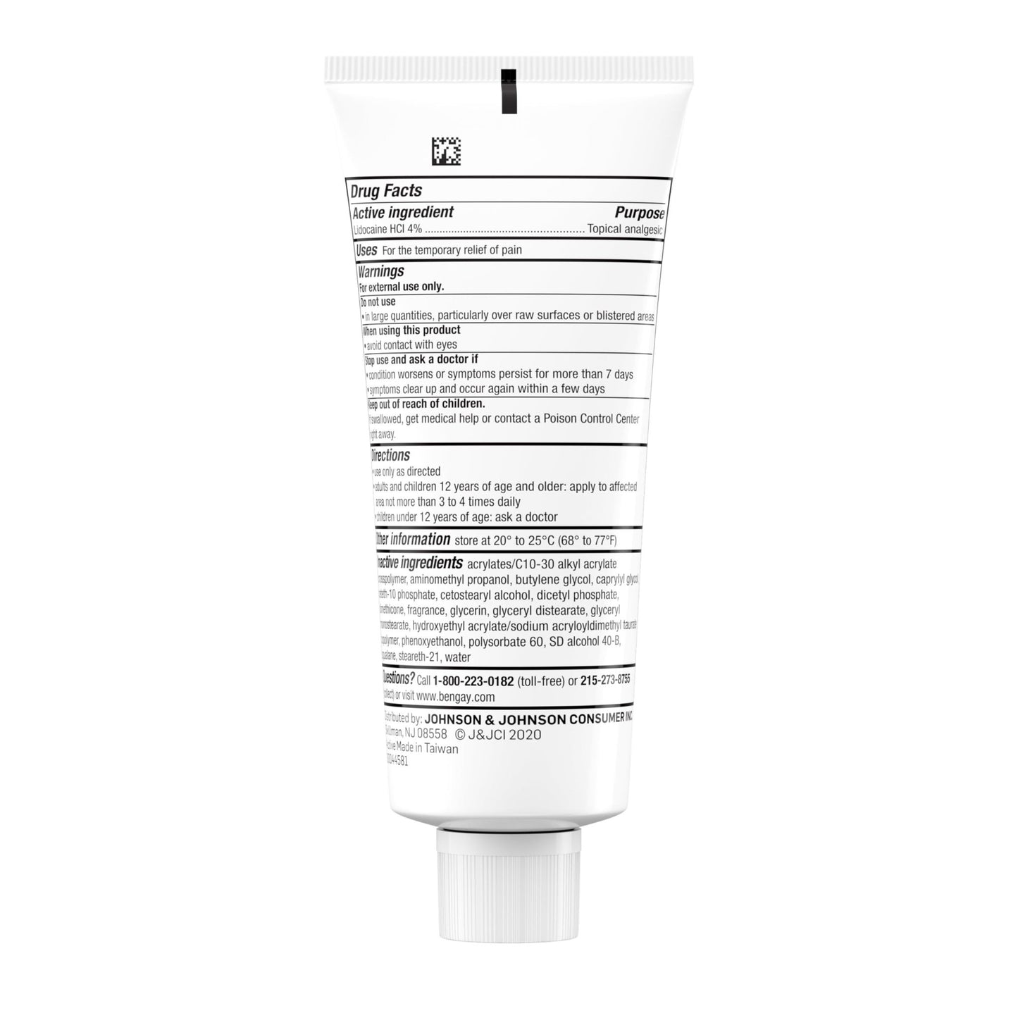 Bengay Lidocaine Pain Relief Cream, Maximum Strength OTC, Non-Greasy Topical Analgesic with 4% Lidocaine to Desensitize Nerves, Numbing Cream with a Soothing Jasmine Scent, 3 oz - dailyvitalstore