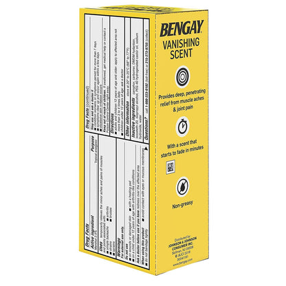 Bengay Menthol 2.5% Topical Analgesic Gel Vanishing Scent 2oz - dailyvitalstore