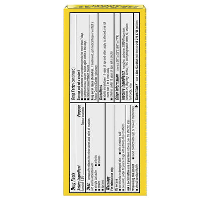 Bengay Menthol 2.5% Topical Analgesic Gel Vanishing Scent 2oz - dailyvitalstore