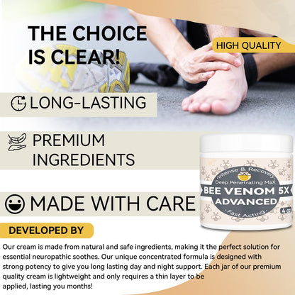 Benolixia Bee Venom Bone Cream, Bee Venom Joint Gel, Professional Bee Venom Joint Gel, Bee Venom Advanced Joint and Bone Cream for Back, Neck, Hands, Knee, Feet - dailyvitalstore
