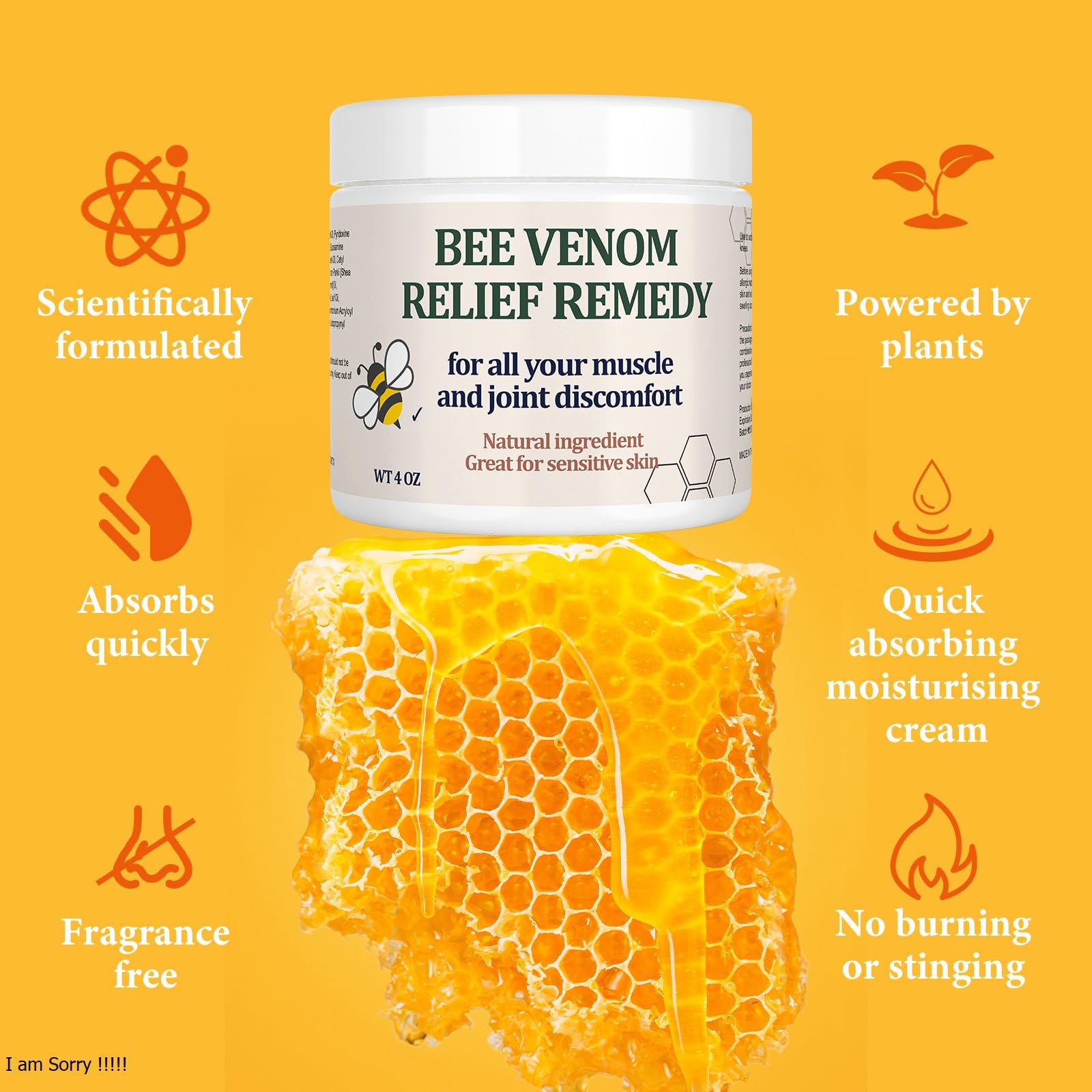 Benolixia Bee Venom Joint Cream - Advanced Joint and Bone Cream, Specially for Back, Neck, Hands, Knees - dailyvitalstore