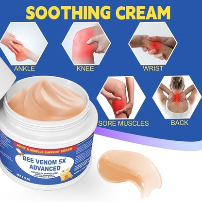 Benolixia Bee Venom Joint Cream, Bee Venom Joint Gel,Bee Venom Advanced Joint and Bone Cream,Natural Formula for Back, Knee, Hands, Neck, Feet, All Skin Types - dailyvitalstore
