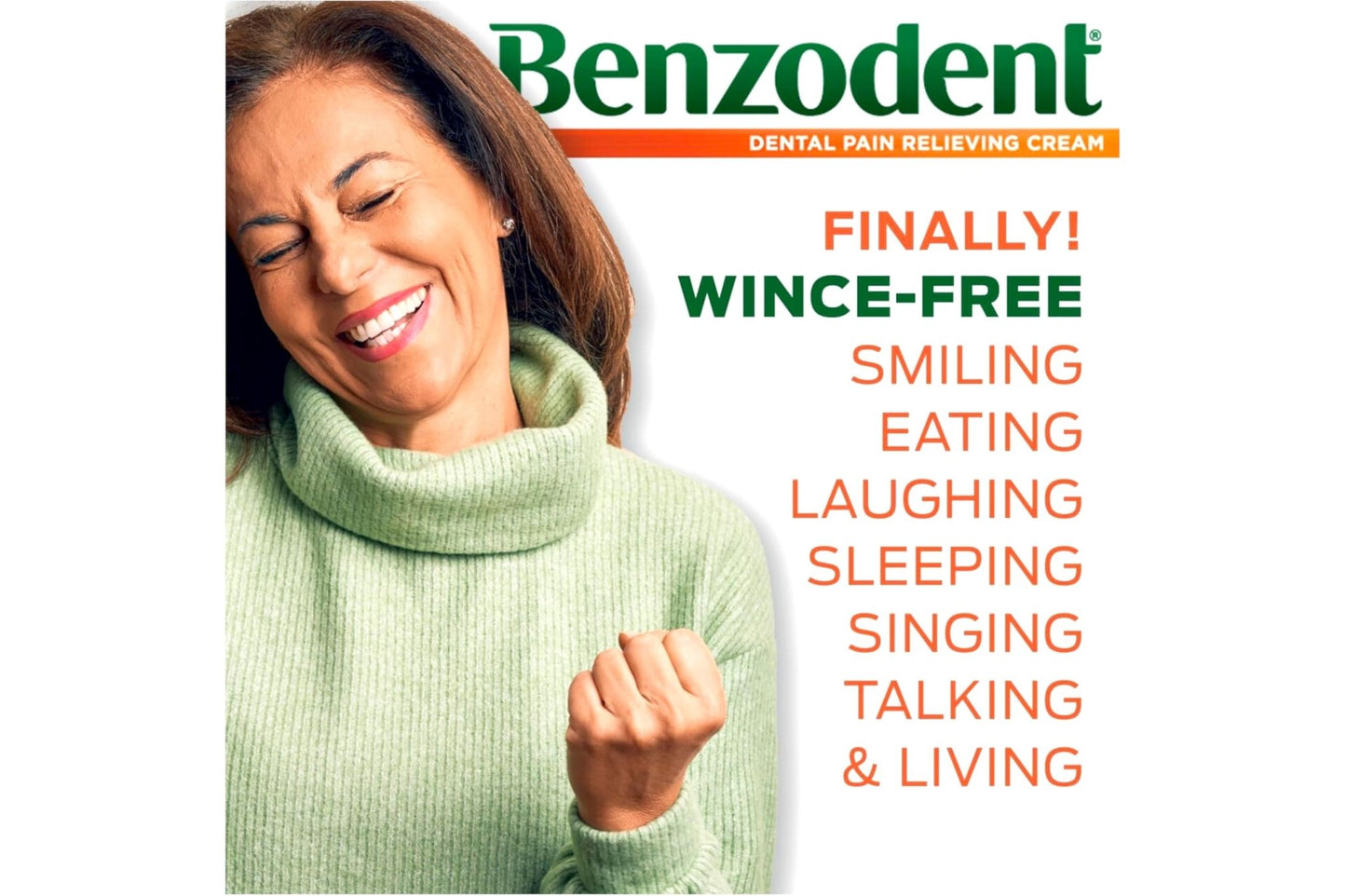 Benzodent Dental Pain Relieving Cream, 1 Ounce - Pack of 3 - dailyvitalstore
