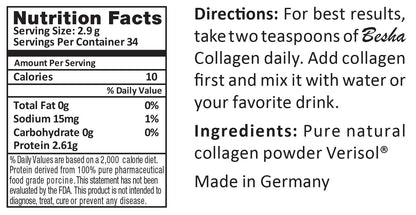 BESHA INC Verisol Collagen Bioactive Peptides (Natural Collagen Powder) Made in Germany - dailyvitalstore