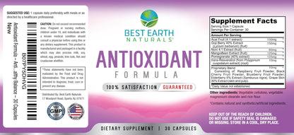 Best Earth Naturals Antioxidant Supplement with Pomegranate, Mangosteen, Goji Berry Capsules for Immune Support - 30 Day Supply - dailyvitalstore