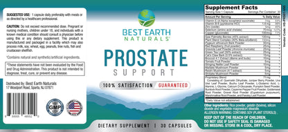 Best Earth Naturals Prostate Support Supplement for Men - Prostate Support - 30 Day Supply - dailyvitalstore