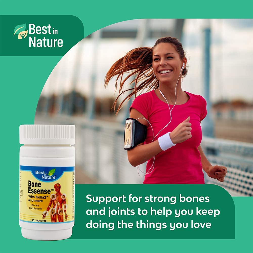 Best in Nature Bone Essense with Kolla2 (Type II Collagen) - Bone and Joint Health Supplement. (60 Count) - dailyvitalstore