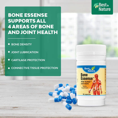 Best in Nature Bone Essense with Kolla2 (Type II Collagen) - Bone and Joint Health Supplement. (60 Count) - dailyvitalstore