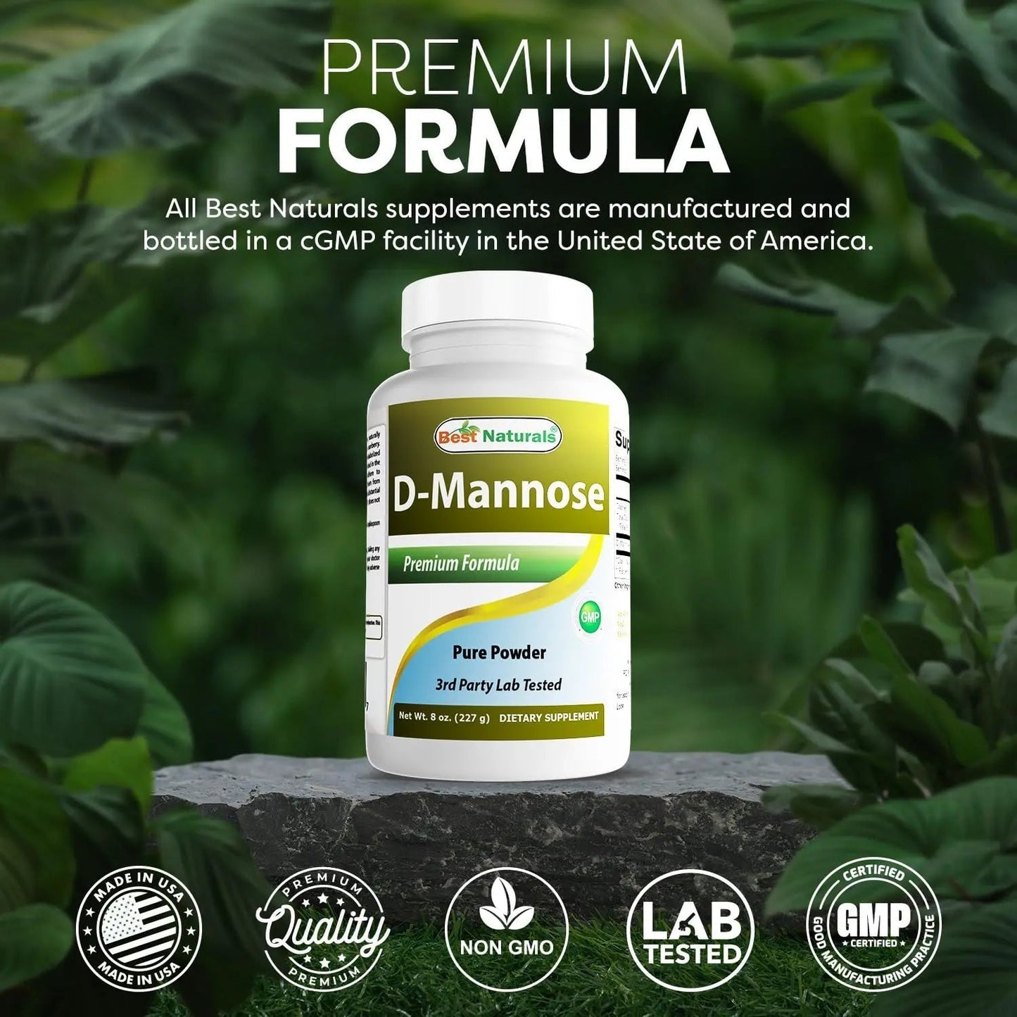 Best Naturals D-Mannose Pure Powder - Urinary Tract Cleanse Supplement - 8 OZ - dailyvitalstore