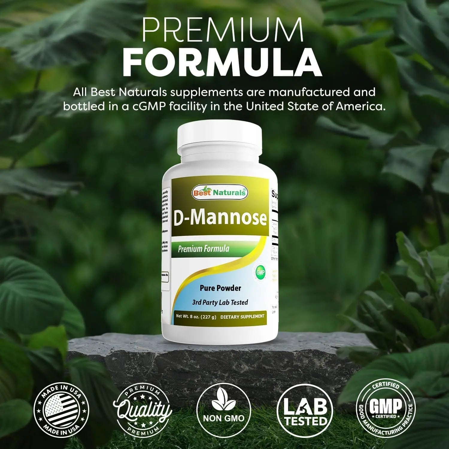 Best Naturals D-Mannose Pure Powder - Urinary Tract Cleanse Supplement - 8 OZ - dailyvitalstore