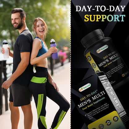 Best Naturals Day-to-Day Men's Multivitamin Food Based Supplement with Vitamin A, L-Arginine, L-Glutamine, L-Lysine- 90 Tablets - dailyvitalstore