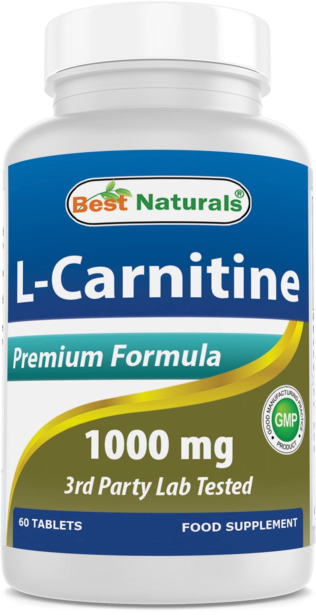 Best Naturals L-Carnitine 1000mg 60 Tablets (60 Count (Pack of 1)) - dailyvitalstore