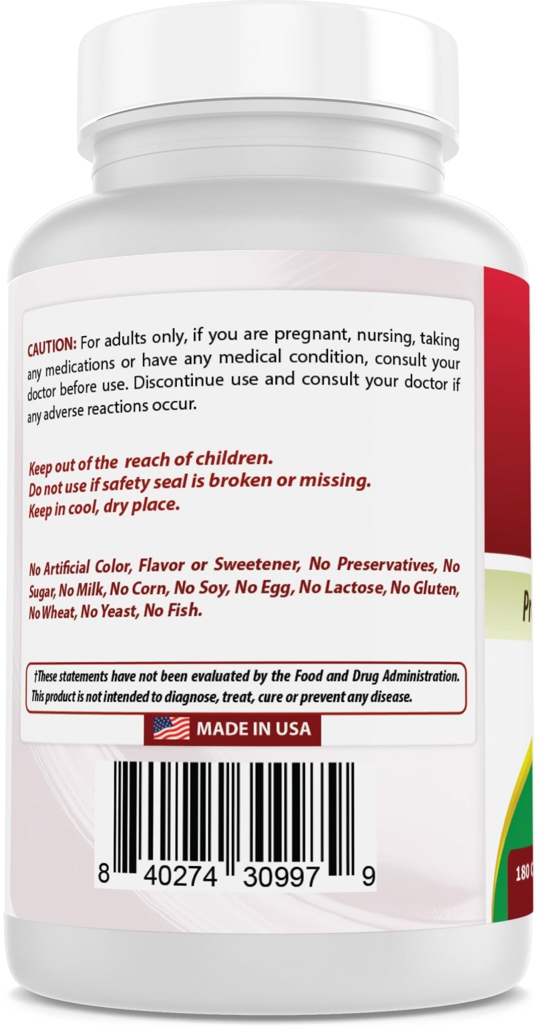 Best Naturals Lithium Orotate 5 mg 180 Capsules - Non GMO - Gluten Free - dailyvitalstore
