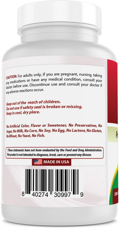 Best Naturals Lithium Orotate 5 mg 180 Capsules - Non GMO - Gluten Free - dailyvitalstore