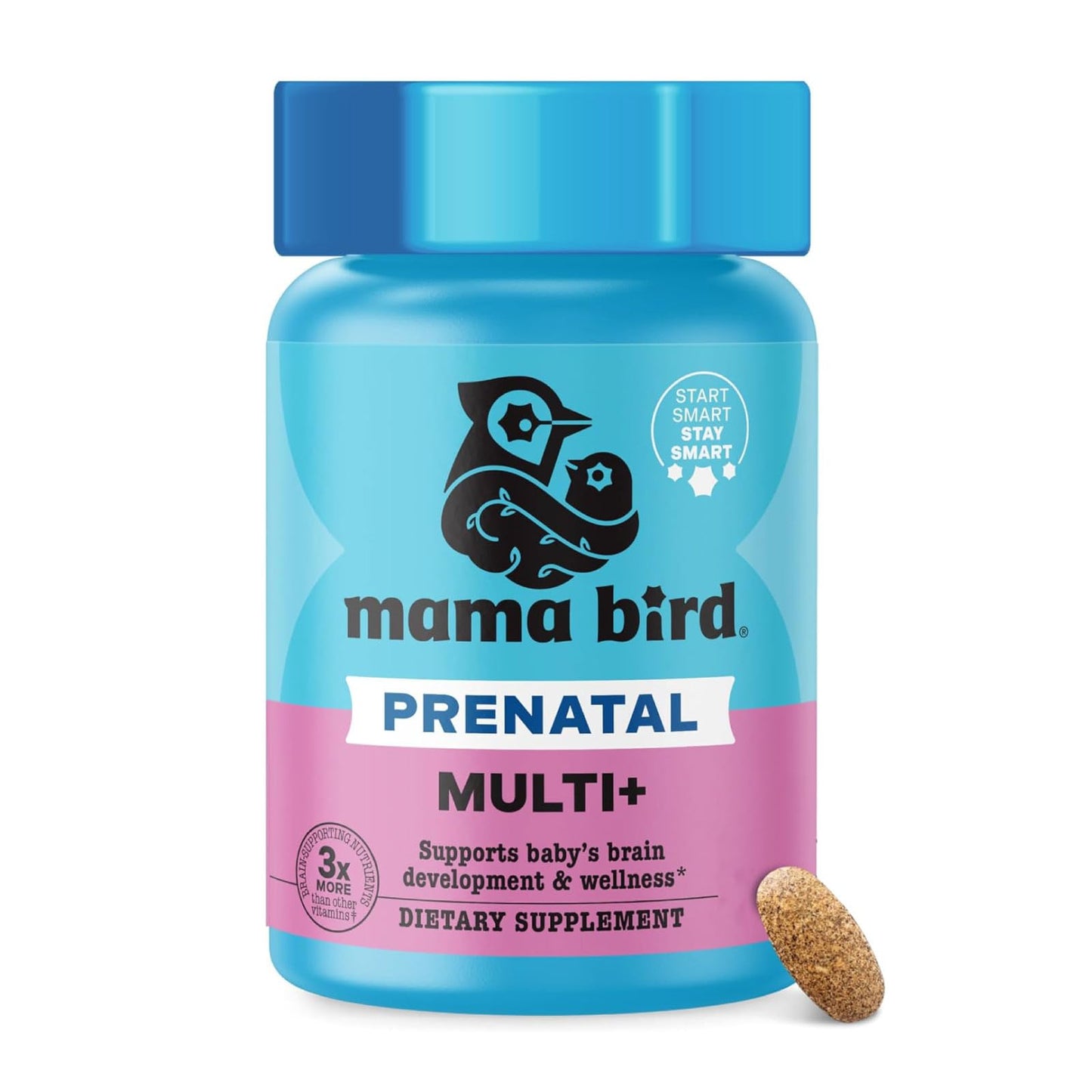 Best Nest Wellness - Mama Bird - Prenatal Multi+ (30 Servings) - Prenatal Vitamins for Women - Supports Baby Brain Health - dailyvitalstore
