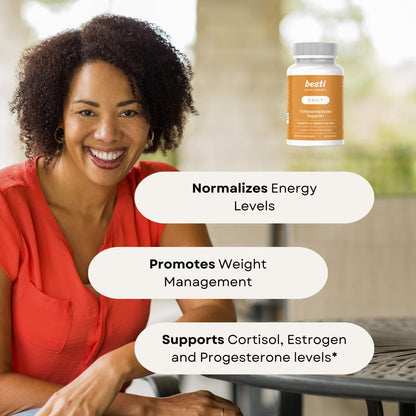 Besti Supplements Daily Perimenopause Support – Probiotic & Prebiotic Blend – Supports Overall Well-Being – 90 Capsules - dailyvitalstore