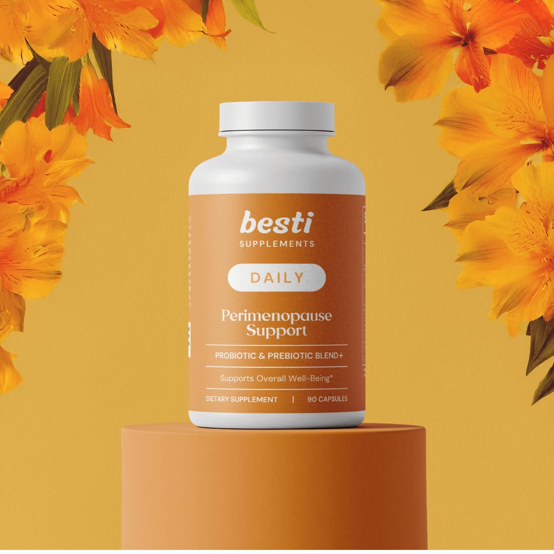 Besti Supplements Daily Perimenopause Support – Probiotic & Prebiotic Blend – Supports Overall Well-Being – 90 Capsules - dailyvitalstore
