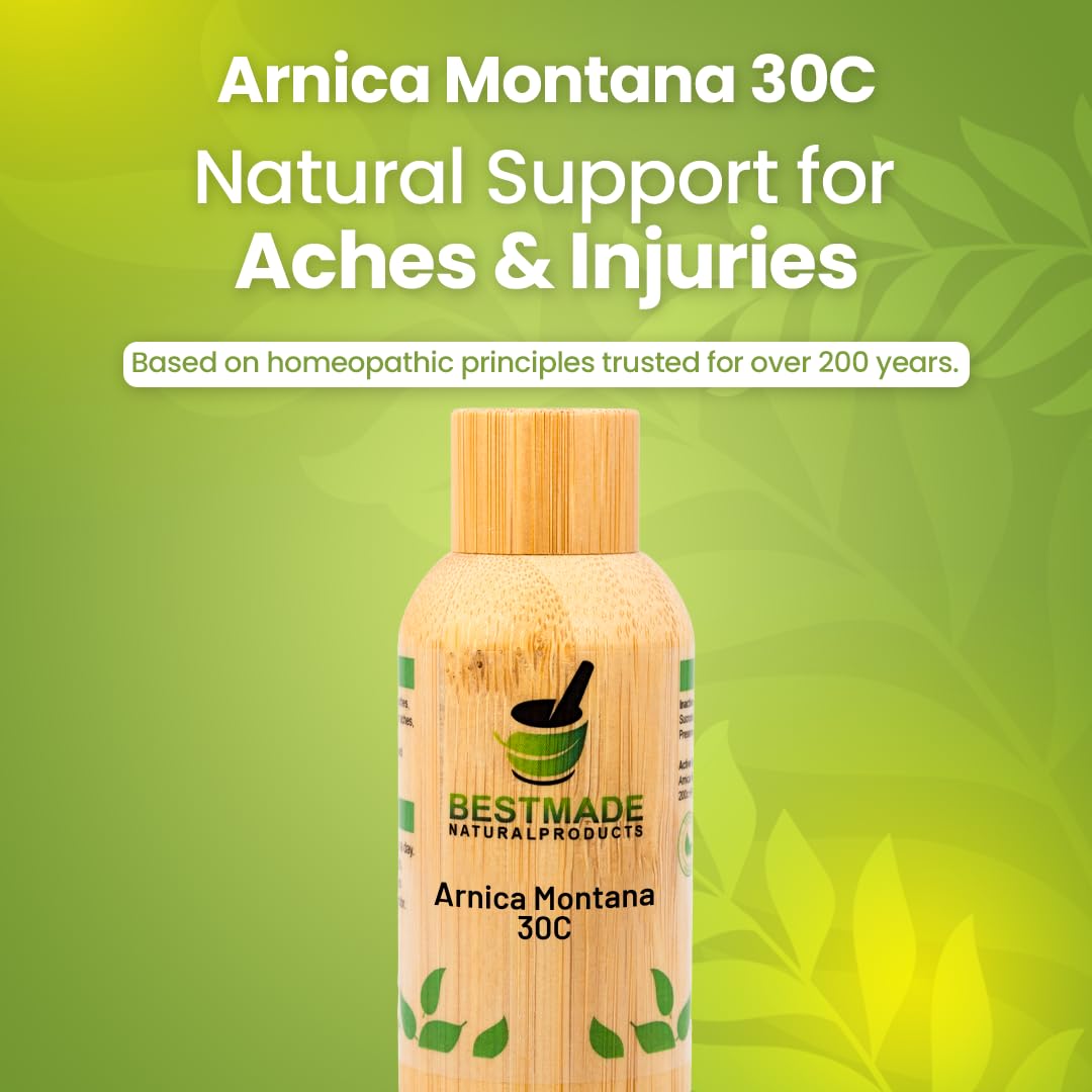 Bestmade Natural Products Arnica Montana 30C - Muscle Recovery, Soreness Relief, Pain Aid, and Holistic Wellness Support, 140 Pellets - dailyvitalstore