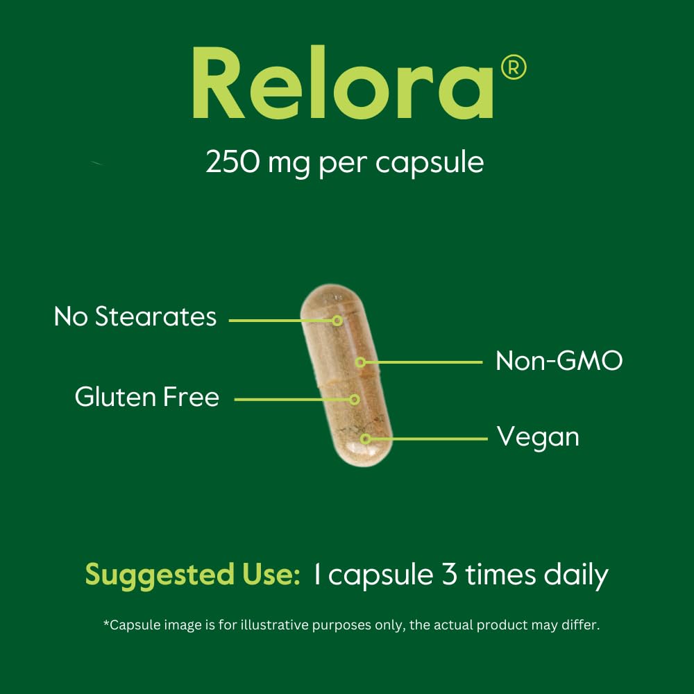 BESTVITE Filler-Free Relora 250mg (240 Vegetarian Capsules) (120 x 2) – Clinically Researched – No Stearates – Vegan – No Fillers – Supports the Management of Occasional Stress* - dailyvitalstore