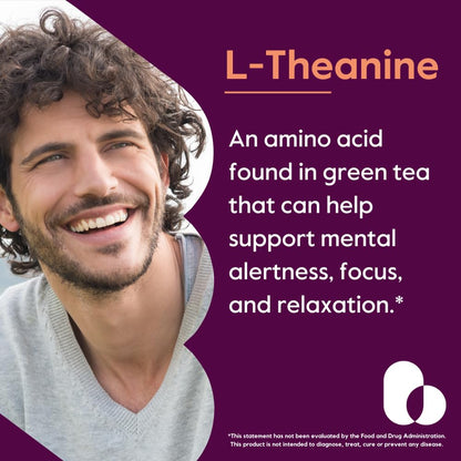 BESTVITE L-Theanine 200mg (120 Vegetarian Capsules) - No Stearates - Vegan - Non GMO - Gluten Free - dailyvitalstore