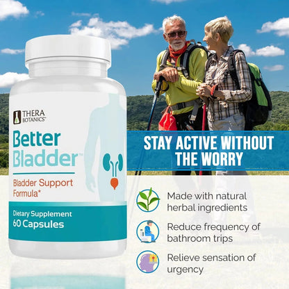 Better Bladder Control Supplement for Women & Men – Bladder Support Supplement to Help Reduce Urinary Leaks, Frequency & Urgency - 60 Count (1 Bottle) - dailyvitalstore