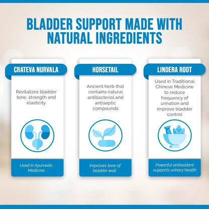 Better Bladder Control Supplement for Women & Men – Bladder Support Supplement to Help Reduce Urinary Leaks, Frequency & Urgency - 60 Count (1 Bottle) - dailyvitalstore